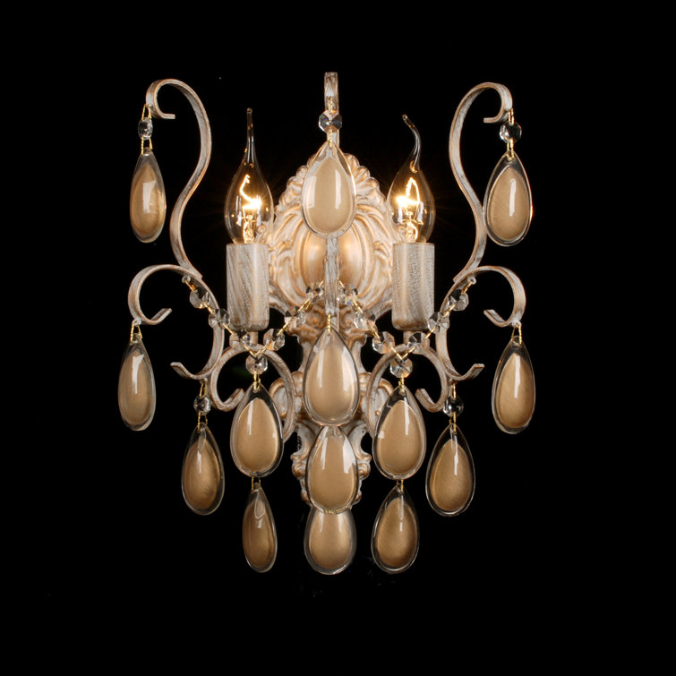 Mercer41 2 Light Chrome Candle Wall Light Wayfair.co.uk